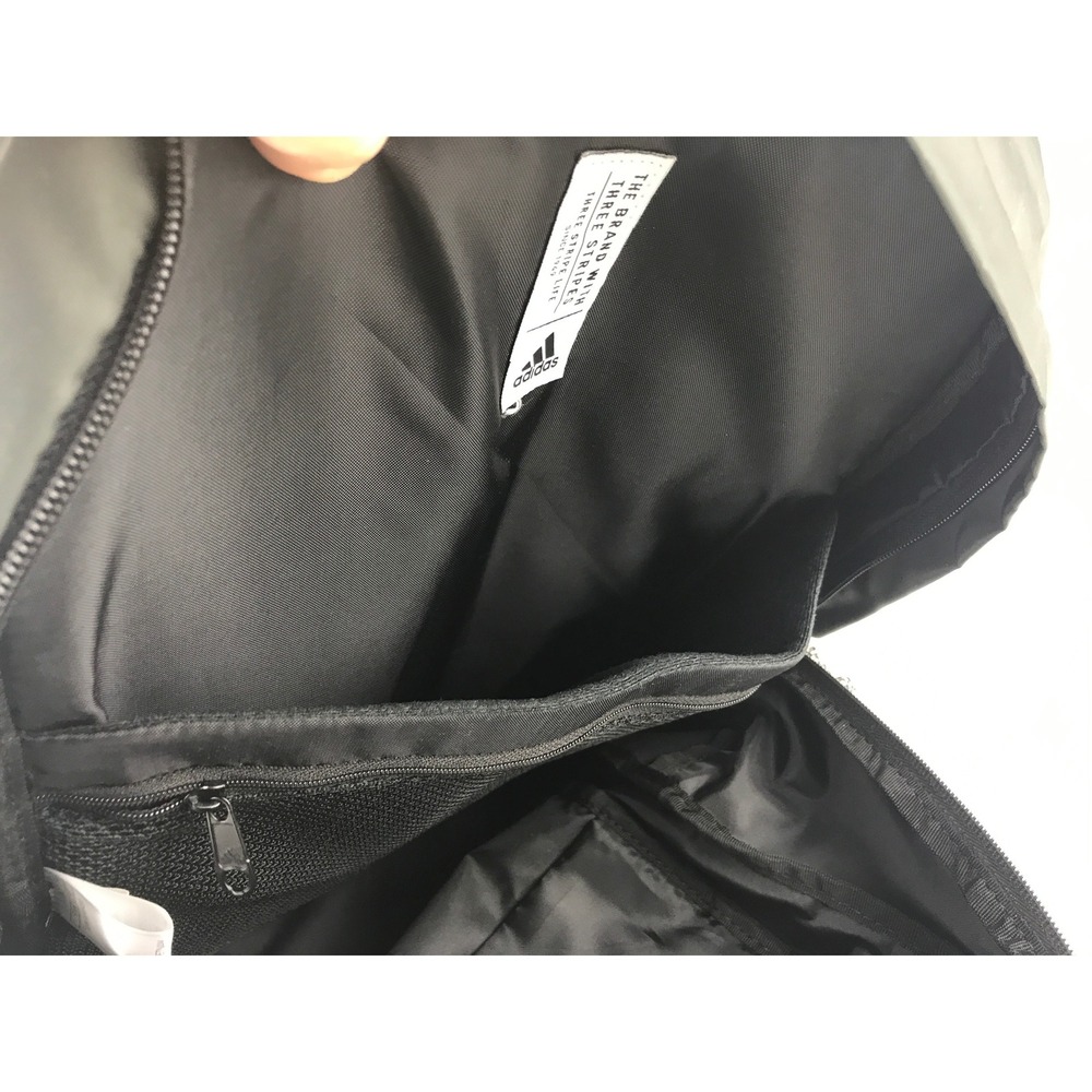 Adidas THE BRAND WITH‎ THREE STRIPES Backpack Army Green Polyester Bag RN 90288 - Picture 14 of 16